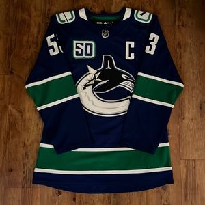 Adidas Bo Horvat Vancouver Canucks Home jersey
